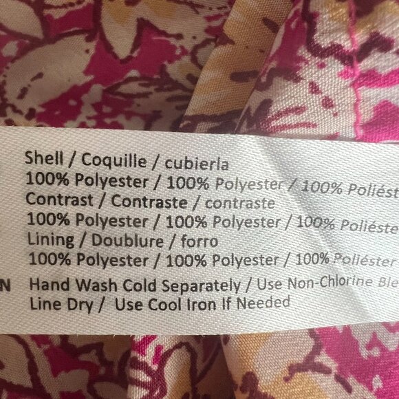 Band of Free Pink Floral Romper Sz M Sweetheart Neck Tie Waist Vacation Coquette - Picture 6 of 6